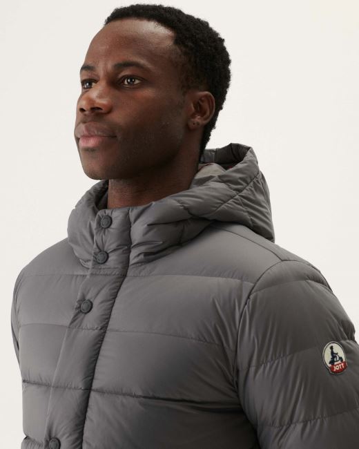 Anthracite Jorge Hooded Puffer Jacket Jott