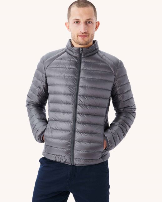 Anthracite Lightweight Down Jacket Mat Jott