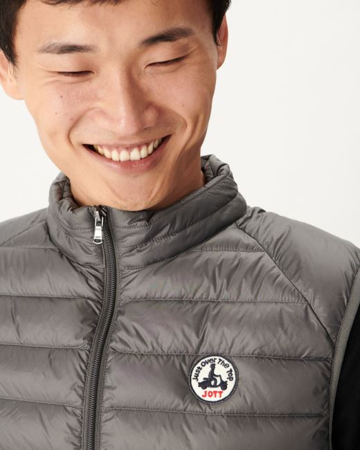 Anthracite Sleeveless Down Jacket Tom Jott