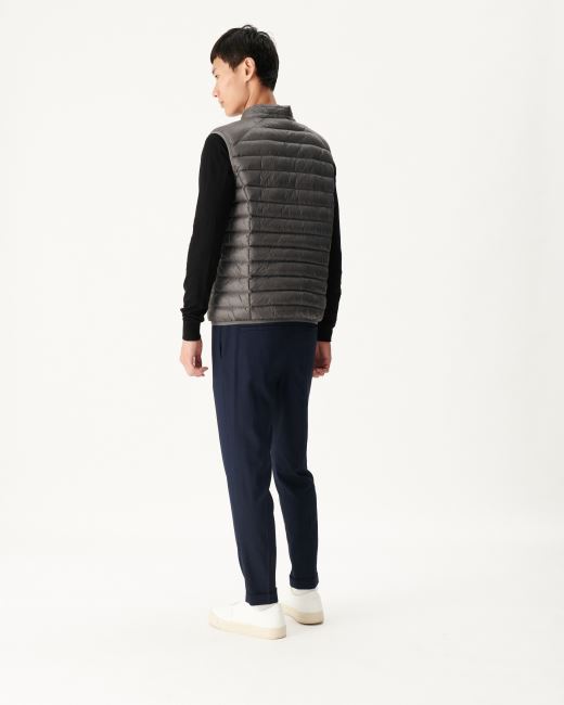 Anthracite Sleeveless Down Jacket Tom Jott