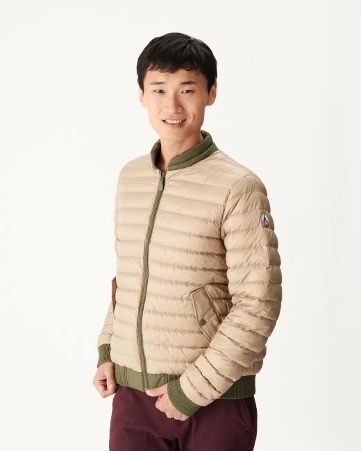Army/Beige Reversible Down Jacket Bombay Jott