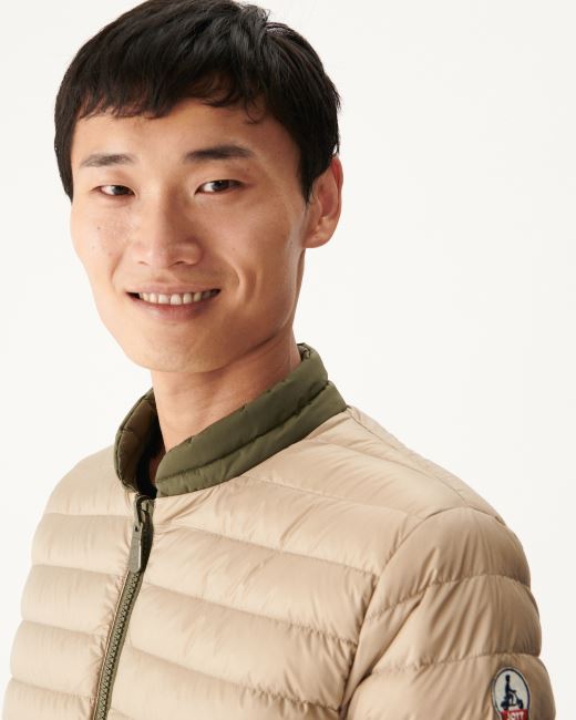 Army/Beige Reversible Down Jacket Bombay Jott