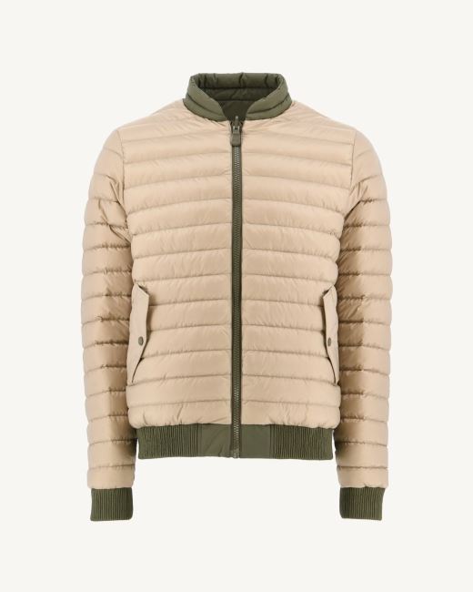 Army/Beige Reversible Down Jacket Bombay Jott