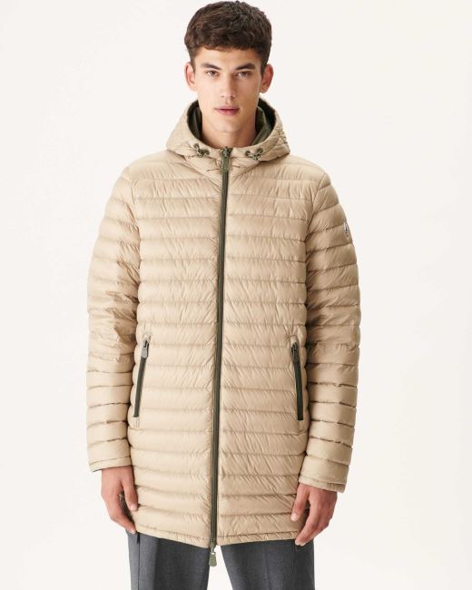 Army/Beige Reversible Light Puffer Jacket Amsterdam Jott