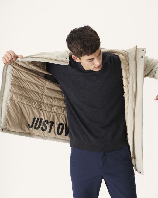 Beige Down Jacket Iceberg Jott