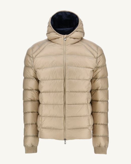 Beige Extreme Cold Hooded Down Jacket Nat Jott