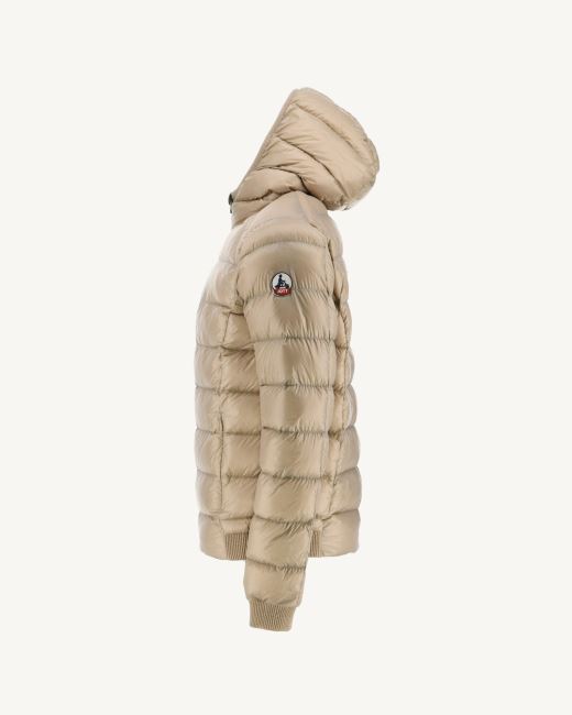 Beige Extreme Cold Hooded Down Jacket Nat Jott