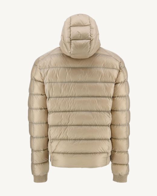 Beige Extreme Cold Hooded Down Jacket Nat Jott