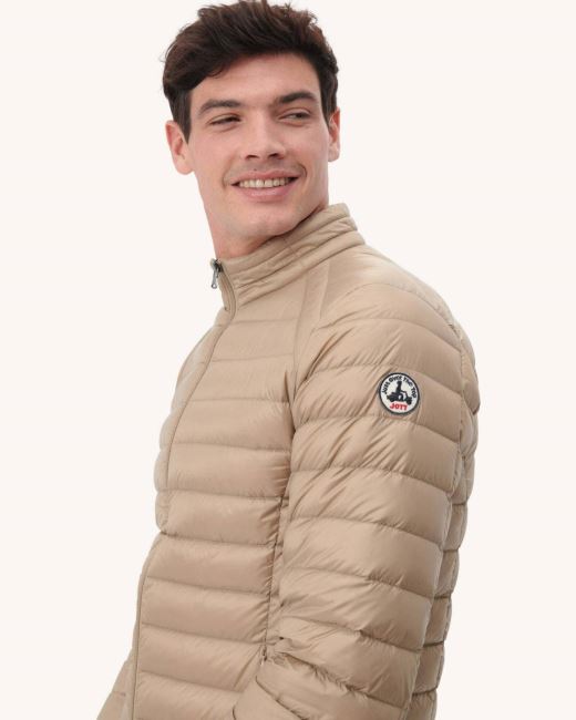Beige Lightweight Down Jacket Mat Jott