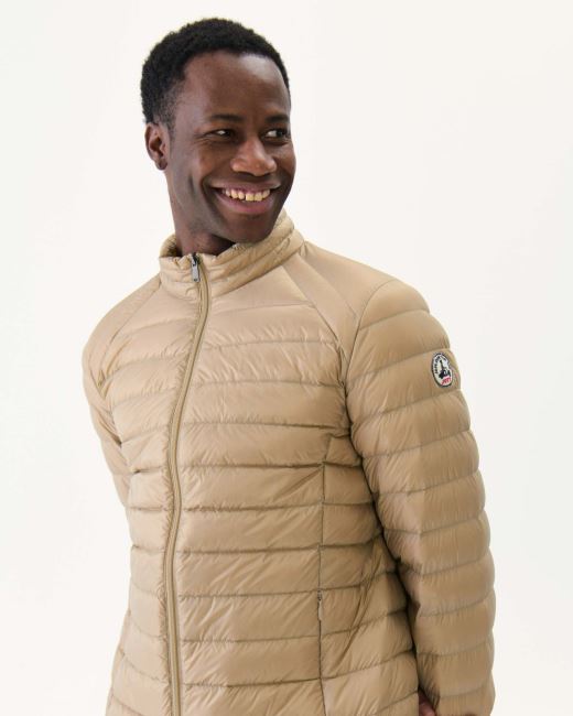 Beige Lightweight Down Jacket Mat Jott