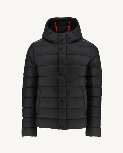 Black Jorge Hooded Puffer Jacket Jott