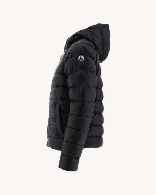 Black Jorge Hooded Puffer Jacket Jott