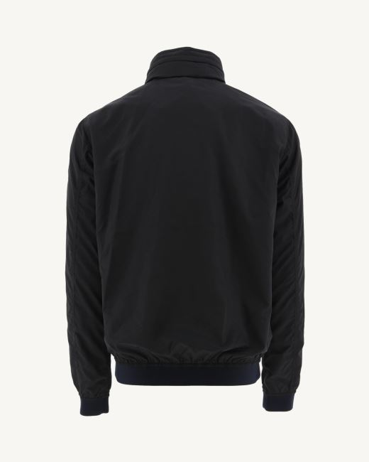 Black Oregon Jacket With Foldaway Hood Jott