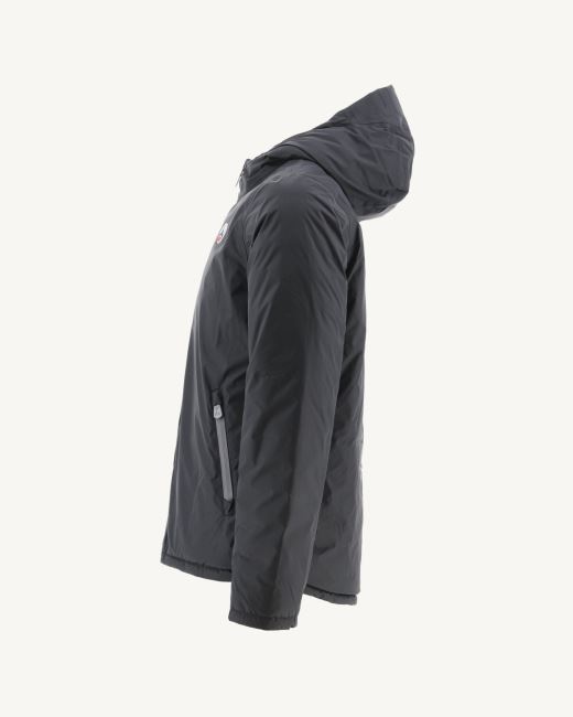 Black Reversible Hooded Puffer Jacket Bergen Jott