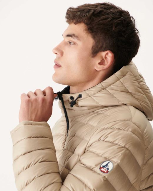 Black/Beige Reversible Light Puffer Jacket Amsterdam Jott