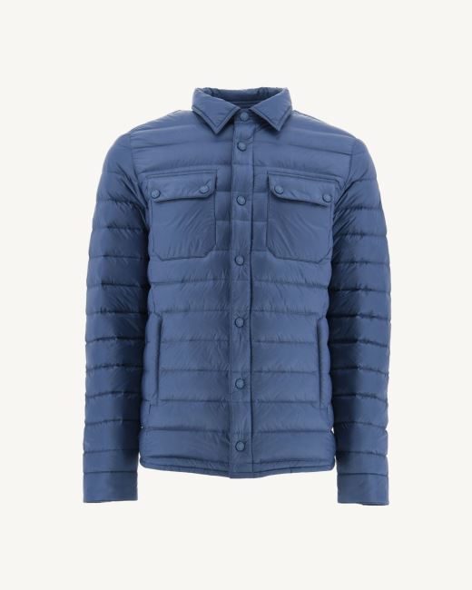 Blue Jeans Cris Lightweight Shirt Collar Puffer Jacket Jott