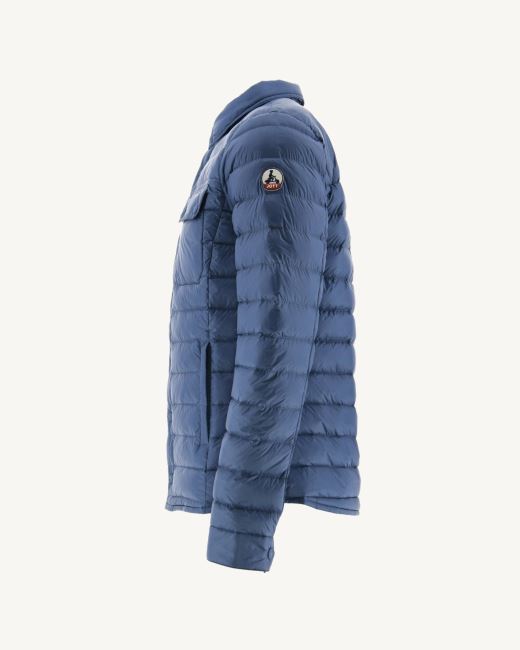 Blue Jeans Cris Lightweight Shirt Collar Puffer Jacket Jott
