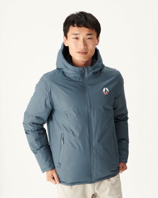 Blue/Marine Extreme Cold Hooded Reversible Down Jacket Aspen Jott