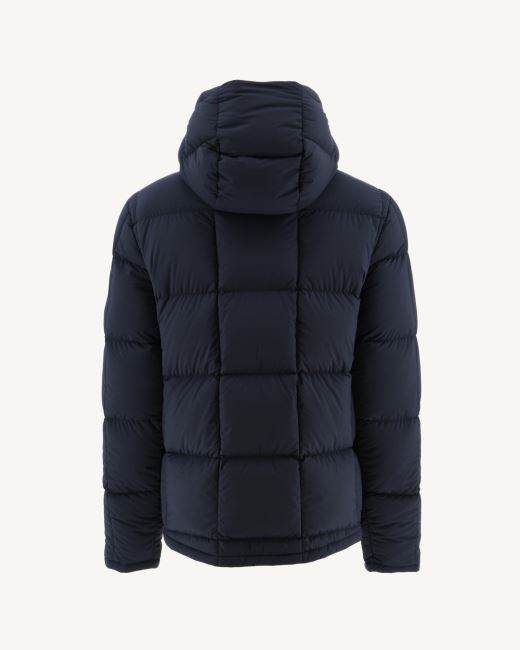 Blue/Marine Extreme Cold Hooded Reversible Down Jacket Aspen Jott