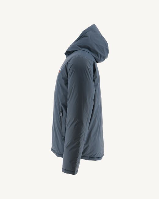 Blue/Marine Extreme Cold Hooded Reversible Down Jacket Aspen Jott