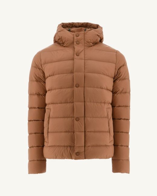 Camel Jorge Hooded Puffer Jacket Jott