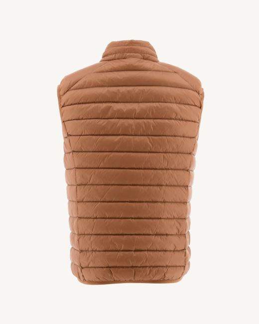 Camel Sleevless Down Jacket Tom Jott