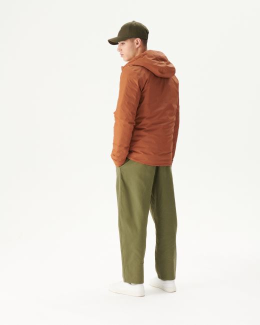 Caramel/Moutarde Reversible Hooded Puffer Jacket Bergen Jott