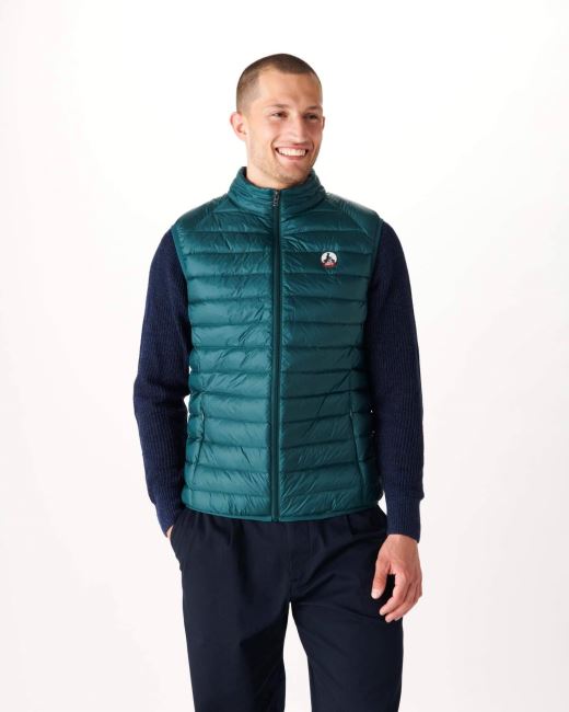 Dark Green Sleeveless Down Jacket Tom Jott