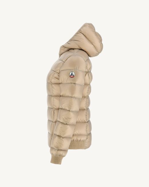 Extreme Cold Hooded Down Jacket Beige Celine Jott