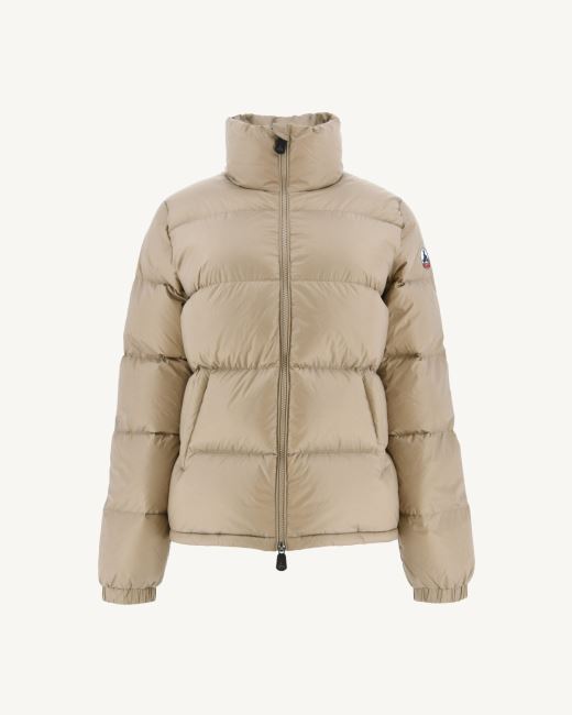 Extreme Cold Quilted Down Jacket Beige Cardiff Jott