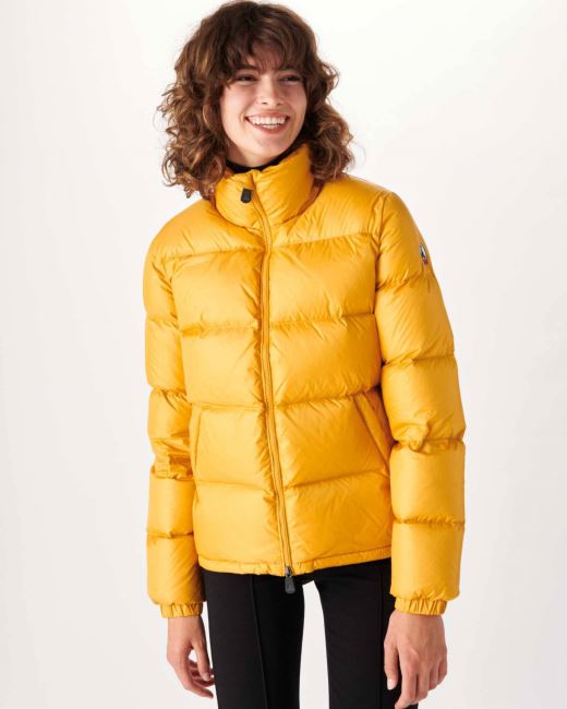 Extreme Cold Quilted Down Jacket Moutarde Cardiff Jott
