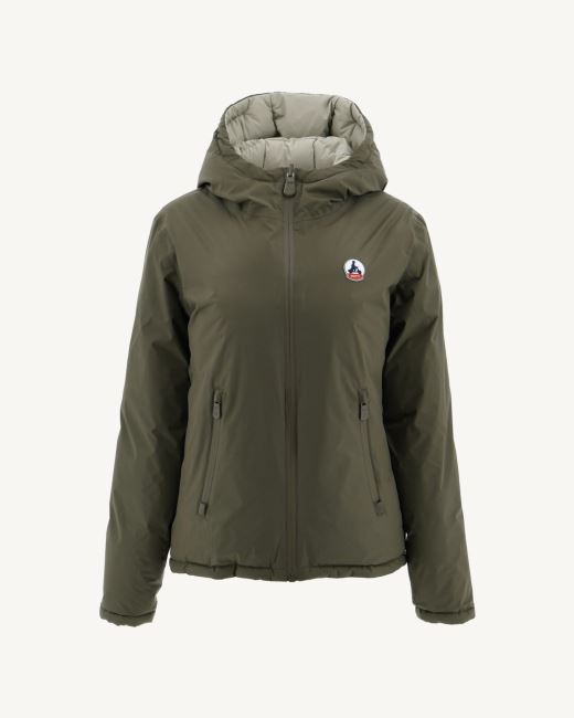 Extreme Cold Reversible Down Jacket Army/Sauge Victoria Jott