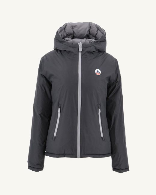 Extreme Cold Reversible Down Jacket Noir/Anthracite Victoria Jott