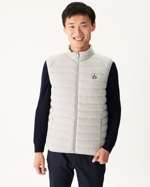 Gris Chine Sleevless Down Jacket Tom Jott