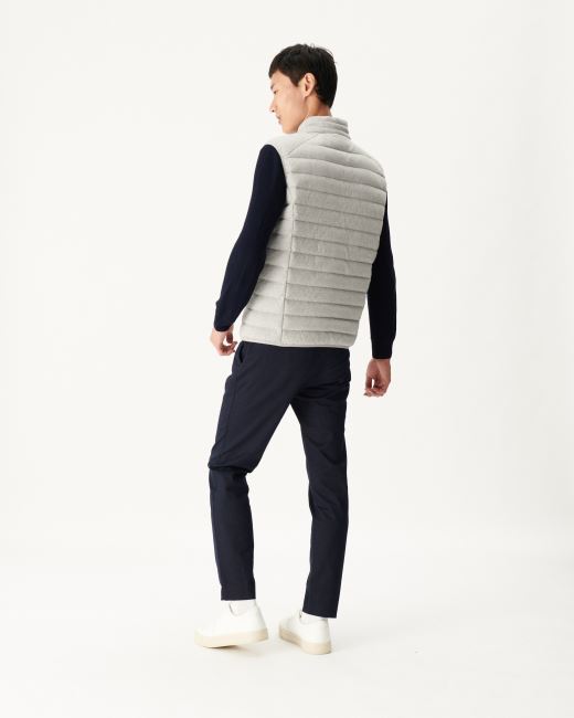 Gris Chine Sleevless Down Jacket Tom Jott