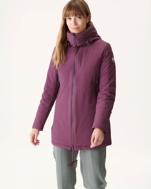 Hooded Down Jacket Aubergine Siberie Jott