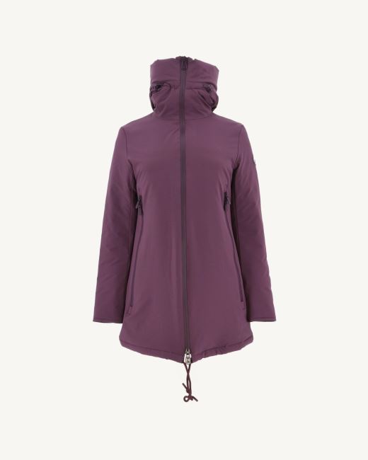 Hooded Down Jacket Aubergine Siberie Jott