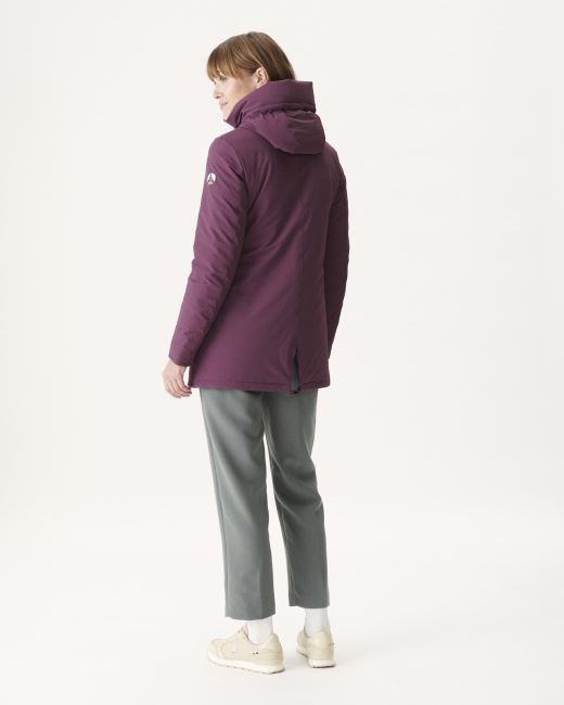 Hooded Down Jacket Aubergine Siberie Jott