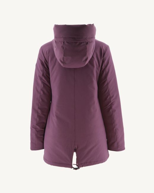 Hooded Down Jacket Aubergine Siberie Jott