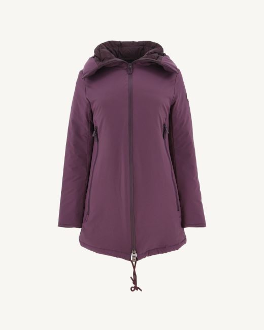 Hooded Down Jacket Aubergine Siberie Jott
