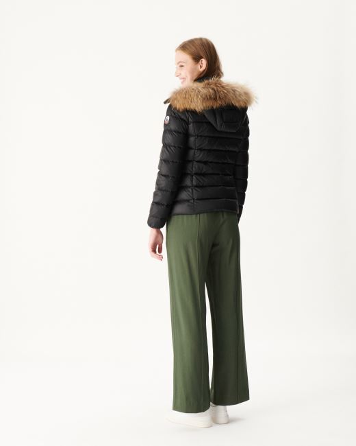 Hooded Down Jacket Black Luxe Jott