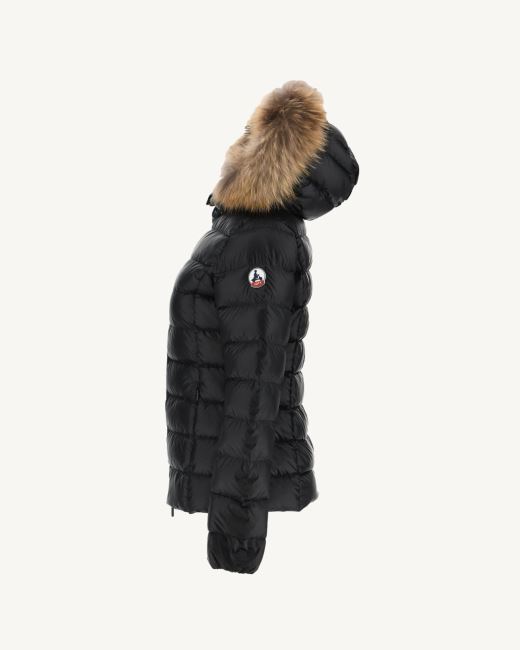 Hooded Down Jacket Black Luxe Jott