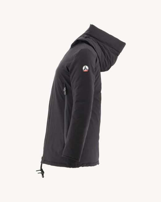 Hooded Down Jacket Black Siberie Jott