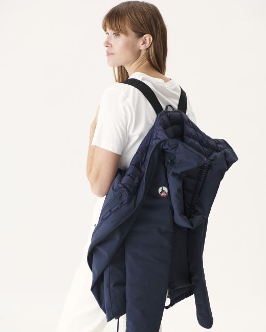 Hooded Down Jacket Marine Siberie Jott