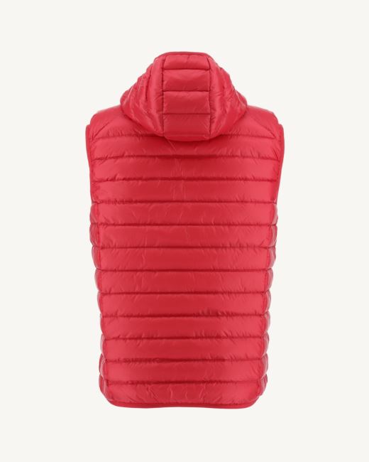 Hooded Sleeveless Down Jacket Rouge Pat Jott