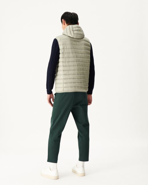 Hooded Sleeveless Down Jacket Sauge Pat Jott