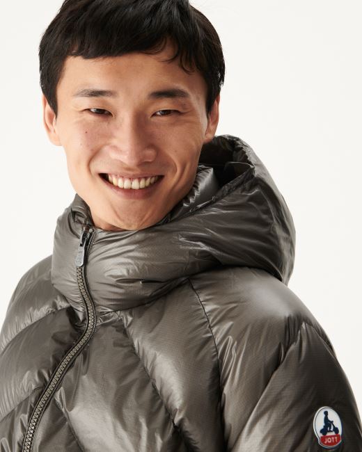 Jott Anthracite Extreme Cold Hooded Down Jacket Blaze