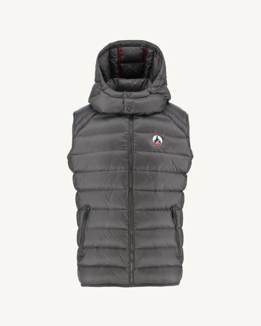 Jott Anthracite Extreme Cold Sleevless Down Jacket Silver