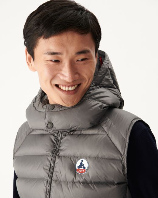 Jott Anthracite Extreme Cold Sleevless Down Jacket Silver