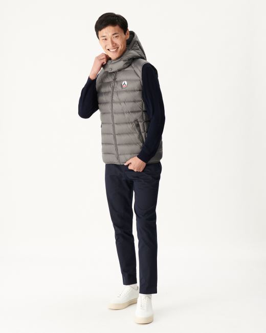 Jott Anthracite Extreme Cold Sleevless Down Jacket Silver